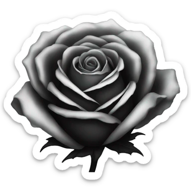 black rose sticker
