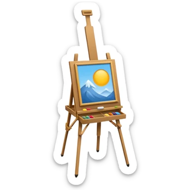 artist easel sticker