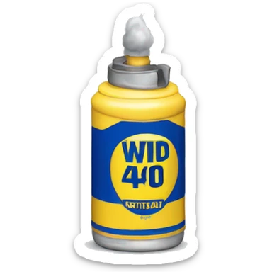 40th birthday with wd40 sticker