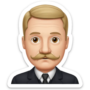 Adolf mustache emoji sticker