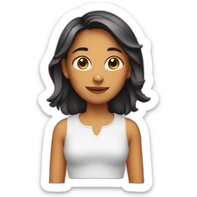 girl with car ears sticker