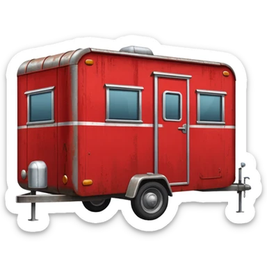Tráiler rojo sticker