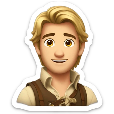 Flynn rider in tangled sticker