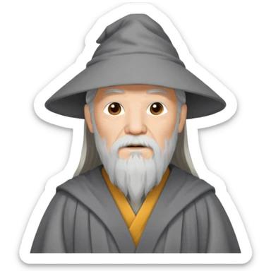 chinese gandalf sticker