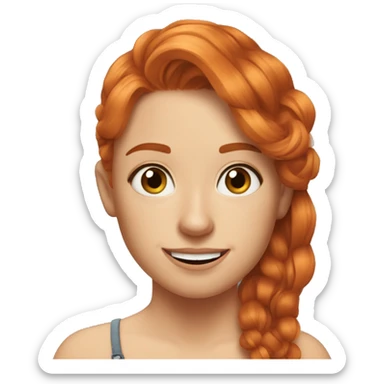 Pilar Sousa Youtuber Tu luz no es lo que haces Ginger hair Girl sticker