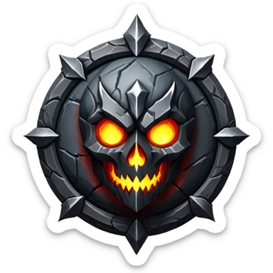 dark soul stone of chaos emblem sticker