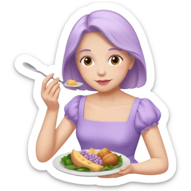 lilac eating disorder sticker