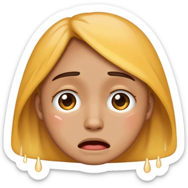 make the crying emoji from apple but just make it into the medium skintone sticker