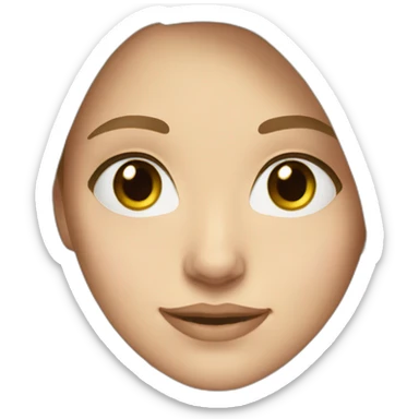 woman middle parting light hair, blue-green eyes sticker