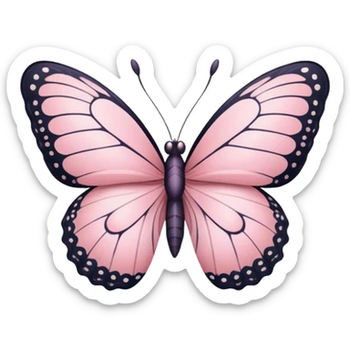 Pastel Pink Butterfly  sticker