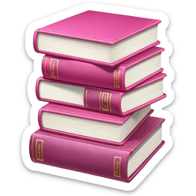Libros rosas sticker