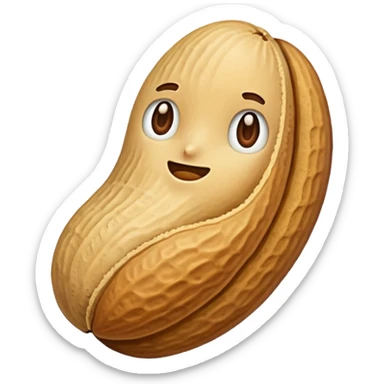 a Peanut with detail sticker