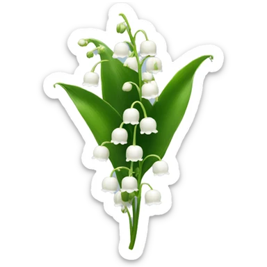 lily of the valley sticker