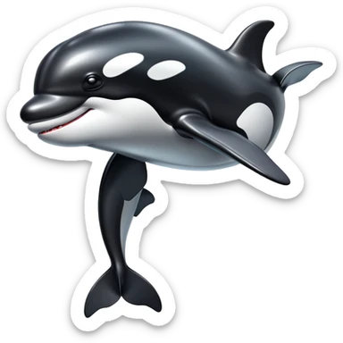 cyborg orca sticker