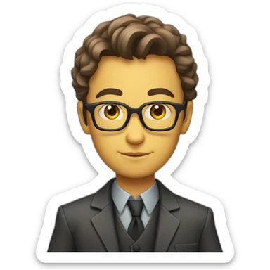 Young Professor X sticker