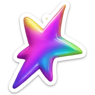 lisa frank shooting star sticker