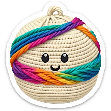 crochet sticker