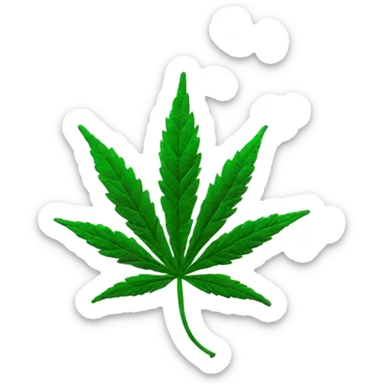 Weed smoke sticker