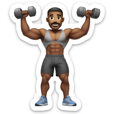Gym bro sticker