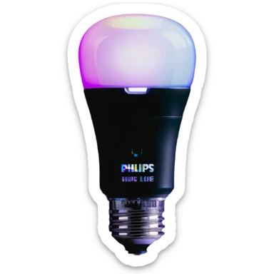 Philips Hue color-changing smart bulb with wireless connectivity sticker