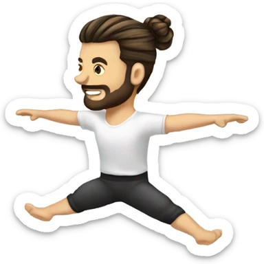 slackline manbun sticker