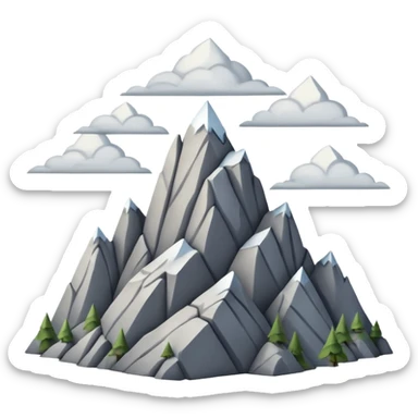 A rocky mountain peak rising sharply into the sky.


















































 sticker