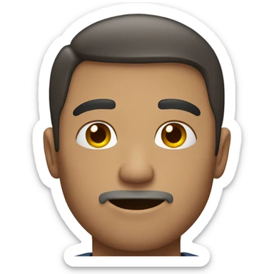 man with broken collarbone sticker