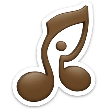 music note with hear sticker