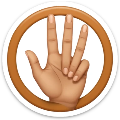 hand gesture representing 'ok', thumb and index finger forming a circle, emoji style sticker
