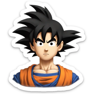 Goku from dbz sticker