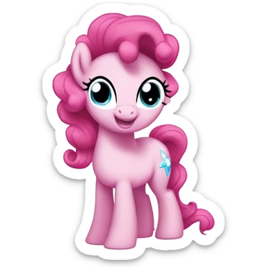Pinkie pie pony from my little pony sticker