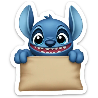 stich hiding sticker