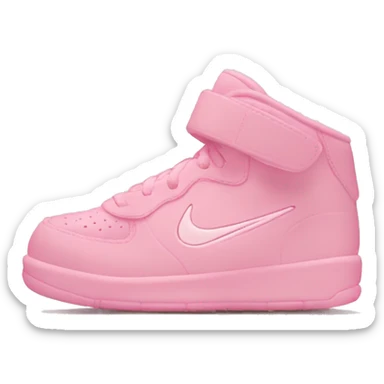 Baby pink Nike sign sticker
