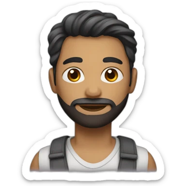 femme dans homme sticker