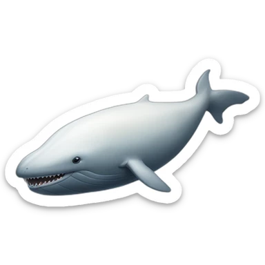 Moby dick whale sticker