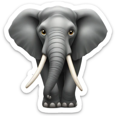 Un elefante con un lazo  sticker