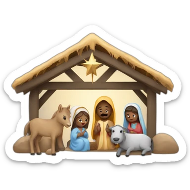 Nativity sticker