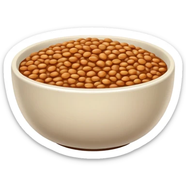 bowl of lentils sticker