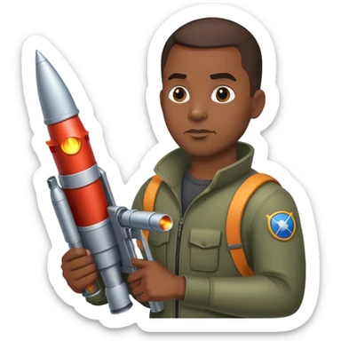 a nigga with a rocket launcher sticker