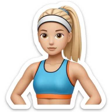 intelligence artificielle femme sportive sticker