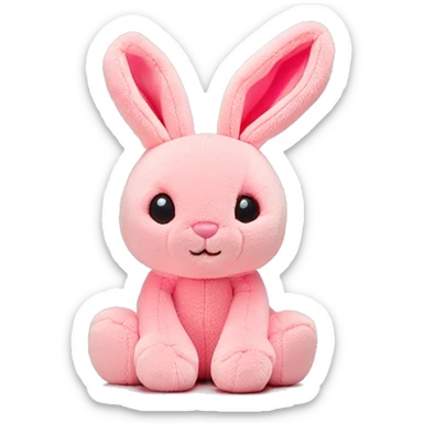 Tulip pink blossom jellycat bunny sticker