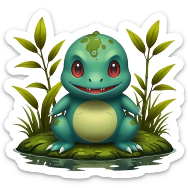 Swampy Gloomy Dark Dull Fakémon-Pokémon sticker