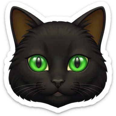 gato preto sticker
