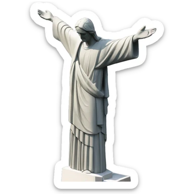 the Statue of Christ the Redeemer in Maratea, Italy sticker
