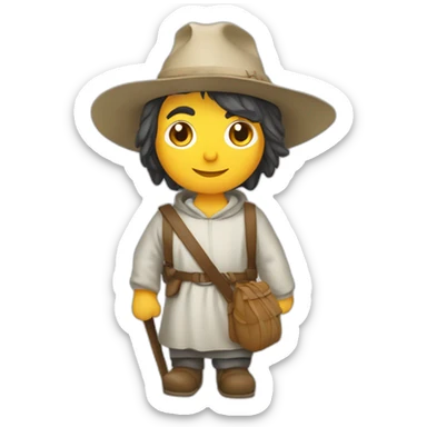 Peregrino camino santiago sticker