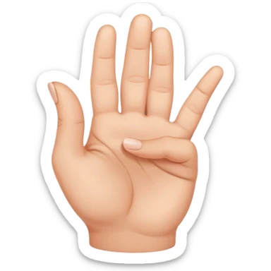 yoni mudra hand gesture sticker