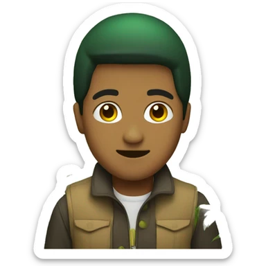 mexican in a forest sticker