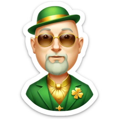 Celebratory Leprechaun sticker