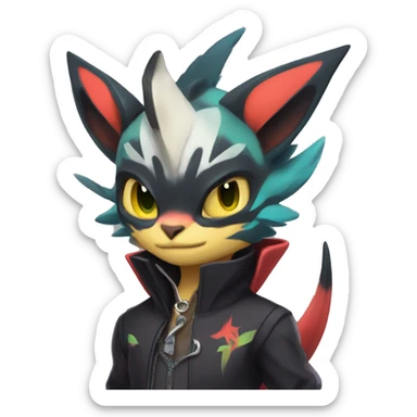  Kawaii Edgy Cool Beautiful Noivern-Nargacuga-Litten full body sticker