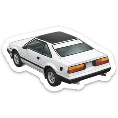 Car from initial d A6 sticker